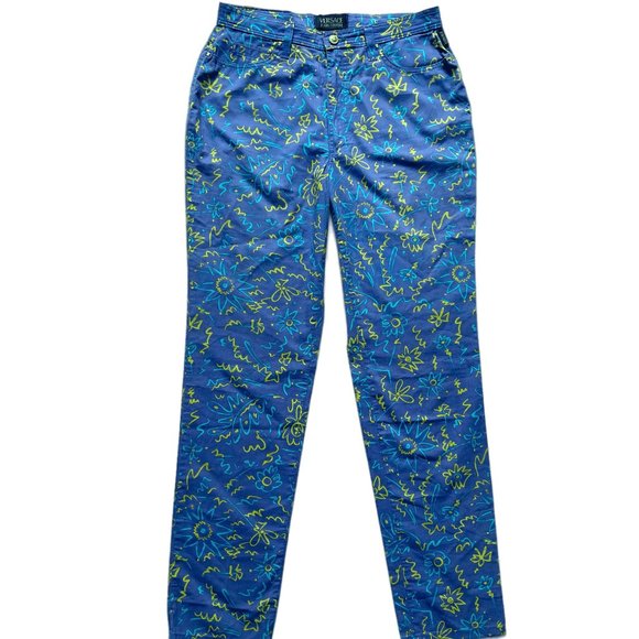 Auc Versace couture high rise medusa head vintage jeans - Picture 2 of 13